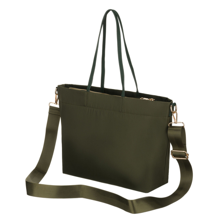 Geantă de damă verde din nylon, cu un singur compartiment, cu curea detașabilă și reglabilă - Peterson PTR-PTN JN-10-0122 GREEN [5]