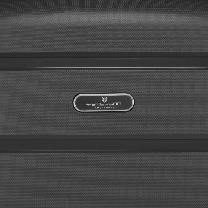 Valiză din polipropilenă gri mediu cu mâner extensibil - Peterson PTR-PTN HPP-01-W-M-1815 [17]