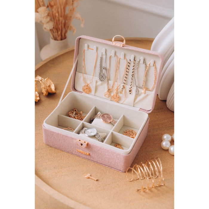 Cutie roz elegantă cu zăvor și cheie - Peterson PTR-PTN SZK-08-3095 ROSE [6]