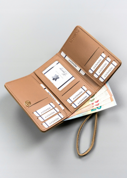 Portofel dama din piele Cavaldi PTR-2302-D8-8314 D.KHAKI [5]