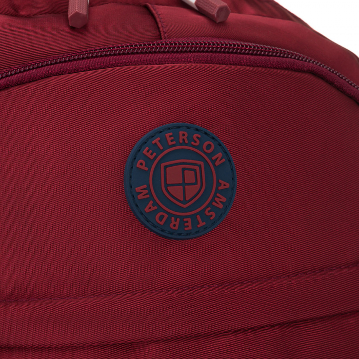 Rucsac școlar din poliester bordo cu , curele laterale - Peterson PTR-PTN 8594-1402 BORDO [11]