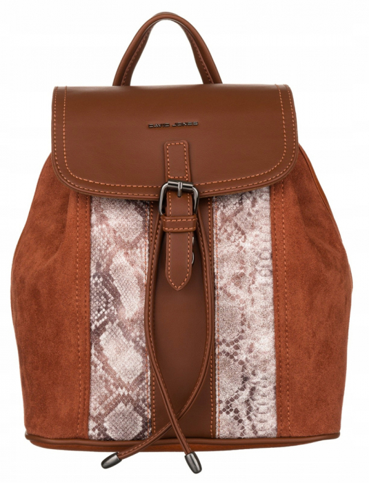 Rucsac de damă din piele ecologică cu clapă - David Jones PTR-6885-2 COG [2]