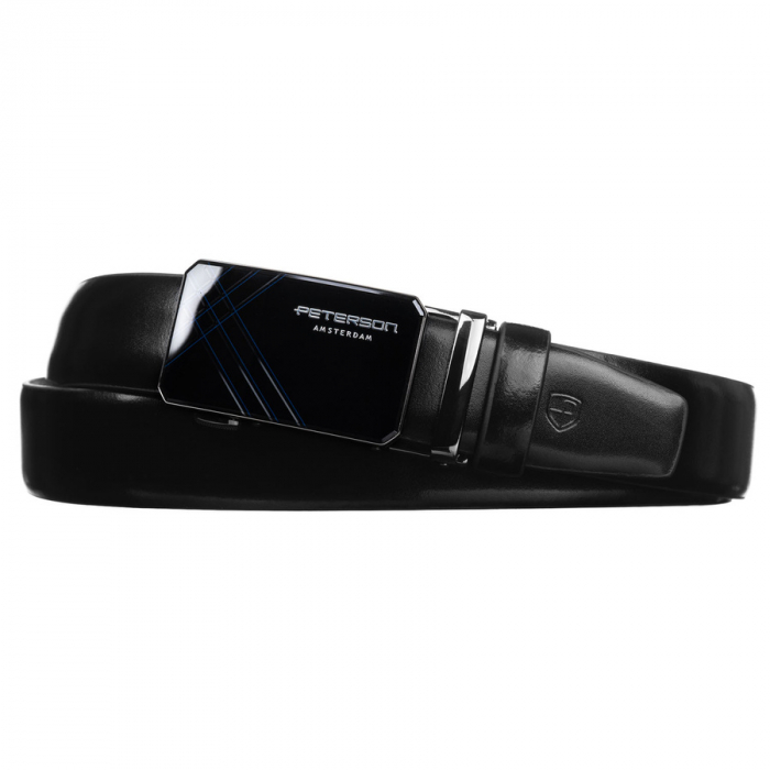 Curea din piele naturala pentru barbati Peterson PTR-PTN A014 BLACK [2]