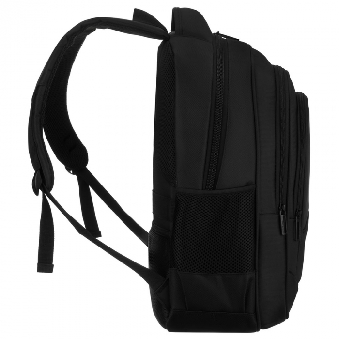 Rucsac școlar negru din poliester cu port USB - Peterson PTR-PTN BHX-03-7086 Bl [4]