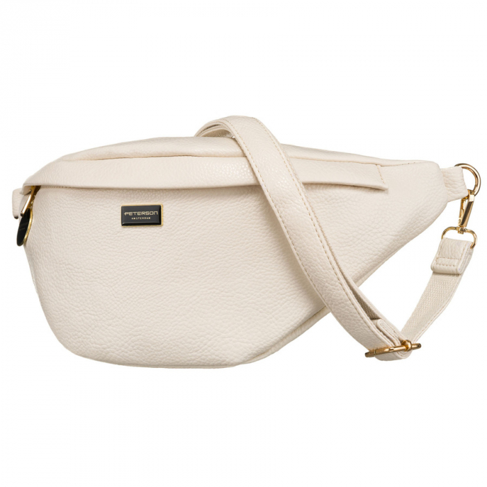 Geantă urbană de damă bej din piele ecologică, tip borseta sau geantă de umăr crossbody Peterson PTR-PTN SSY-2-F19 L.BEIG [3]