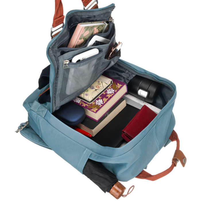 Rucsac urban albastru cu spațiu pentru laptop - Himawari PTR-188L-75(1) [13]