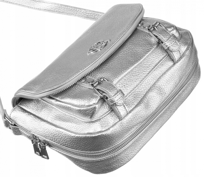Geanta messenger dama din piele ecologica - Rovicky PTR-R-TOR-ALE-2-3776 SIL [9]
