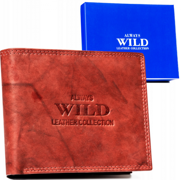 Portofel barbati din piele naturala Always Wild PTR-AW-N7-MAL-0219 R.BRO [12]
