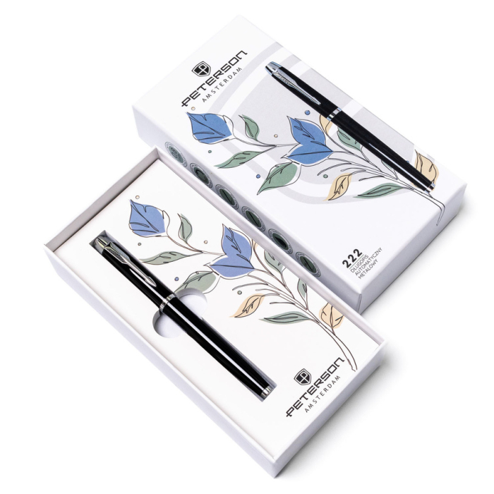 Pix metalic negru cu mină neagră - Peterson PTR-PTN 222-GB BLACK-SIL [1]