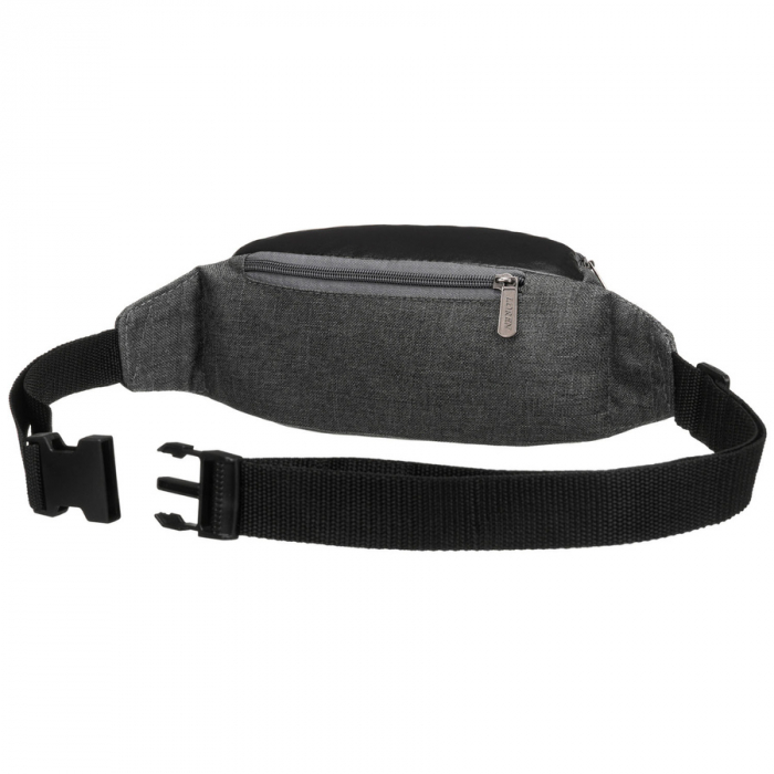 Borseta neagră de oraș cu fermoar solid PTR-WB05I-6996 BLACK [4]