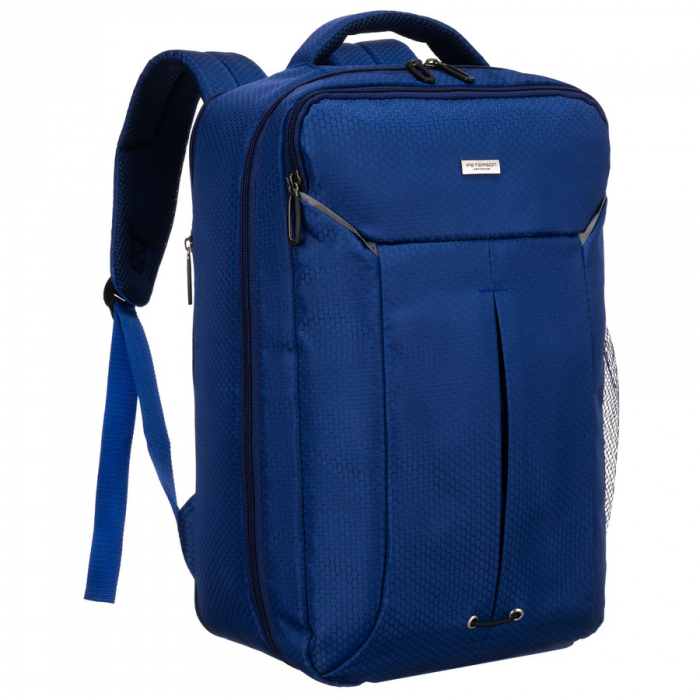 Rucsac bleumarin din poliester cu bretele de umăr respirabile - Peterson PTR-PTN BOCIAN-6453 NAVY [1]