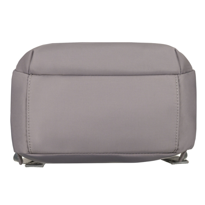Rucsac gri de damă din nailon și piele ecologică cu buzunar exterior - Peterson PTR-PTN JN-17-0429 GRAY [20]