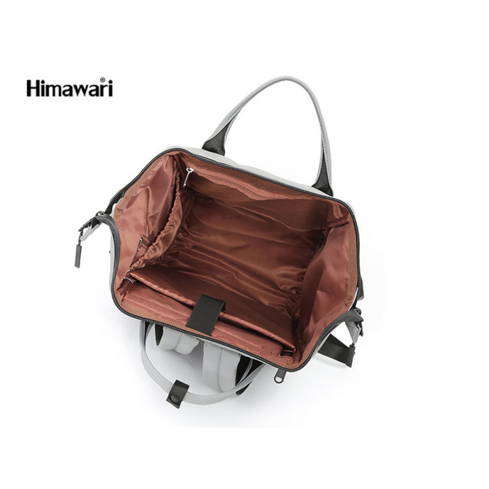 Rucsac impermeabil în culoare gri deschis - Himawari PTR-1884-01 [4]