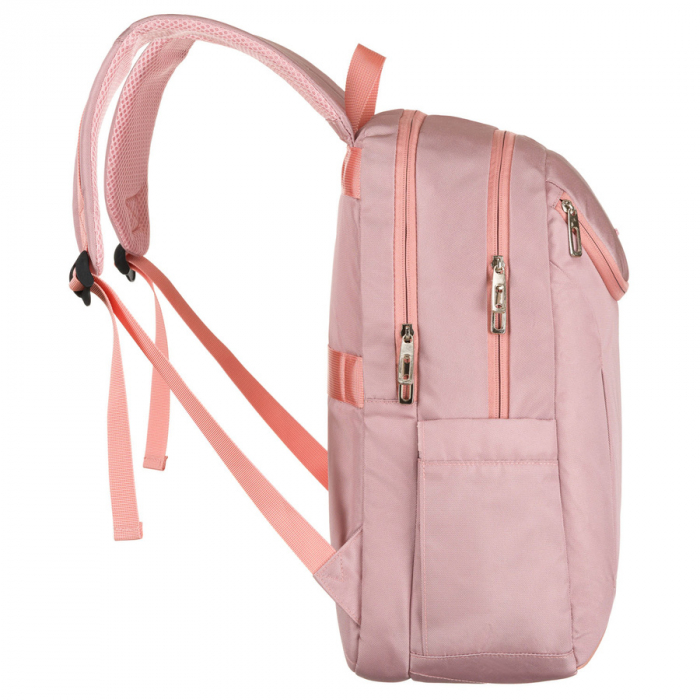 Rucsac roz, urban și spațios din nailon, cu compartiment pentru laptop - Peterson PTR-PTN 24400-6911 PINK [9]