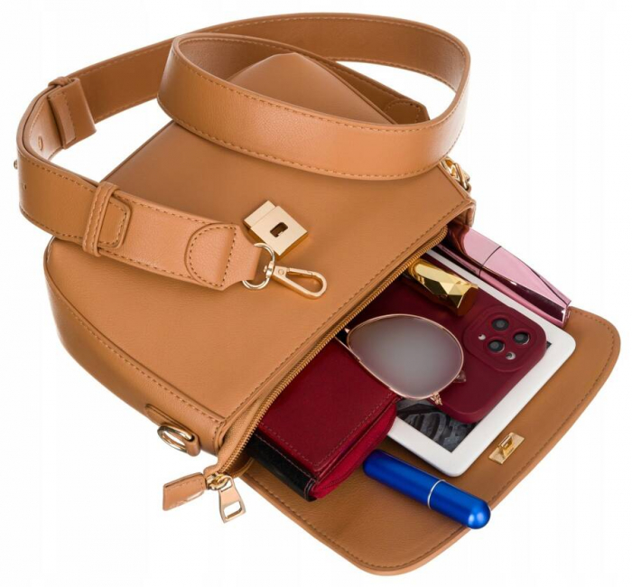 Geanta clasica de dama messenger din piele ecologica - Rovicky PTR-R-TOR-ALE-1-3738 CAM [8]
