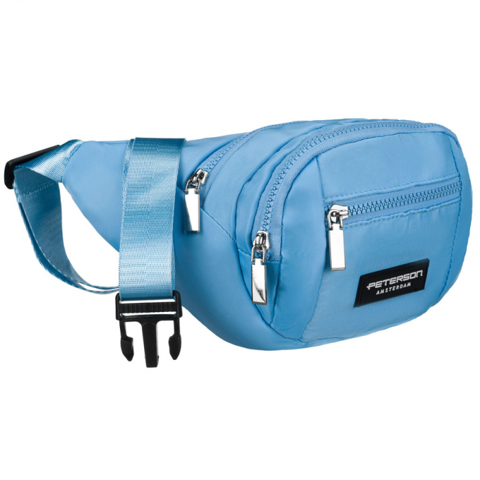 Geantă sport albastră din poliester, cu fermoar - Peterson PTR-PTN POM-S01-3780 L.B [3]