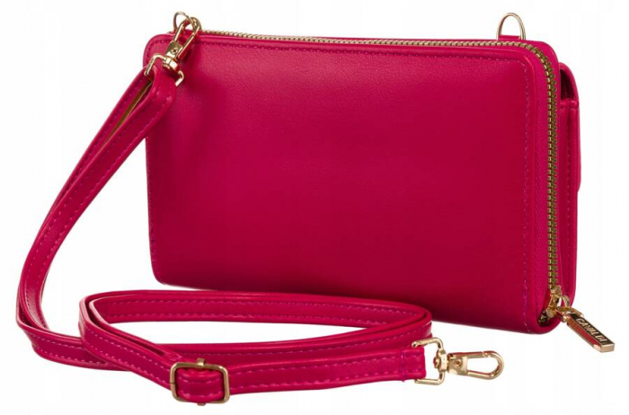 Mini portofel elegant cu o curea lunga, detasabila - 4U Cavaldi PTR-M-17-1453 MAGENTA [3]
