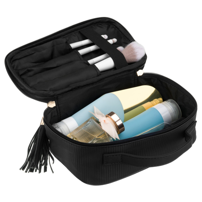 Geantă cosmetică neagră din material sintetic cu patru compartimente - Peterson PTR-PTN KOS-DA-10P BLACK [8]