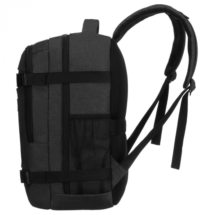 Rucsac negru din poliester, spațios și potrivit pentru călătorii, perfect pentru bagajul de mână - Peterson PTR-PTN SIKORKA-6460 BLA [2]