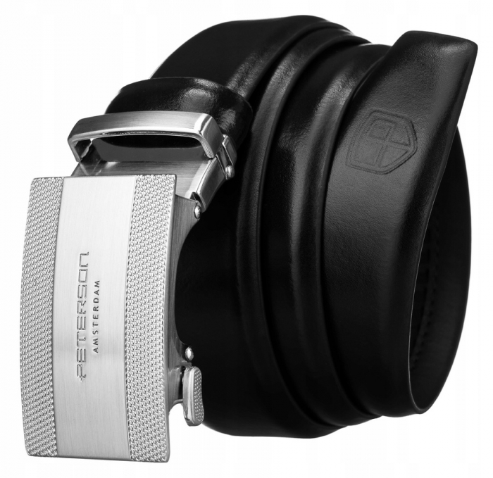 Curea barbati din piele naturala Peterson PTR-PTN A007 BL [1]