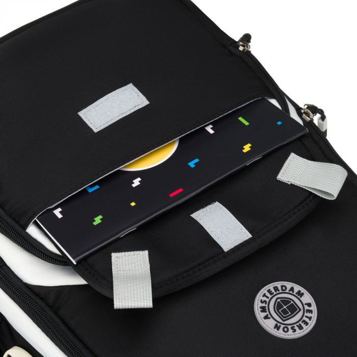 Rucsac școlar pentru copii din poliester, negru, cu compartiment pentru laptop, rezistent la umezeală - Peterson PTR-PTN 8592-1365 BLACK [18]