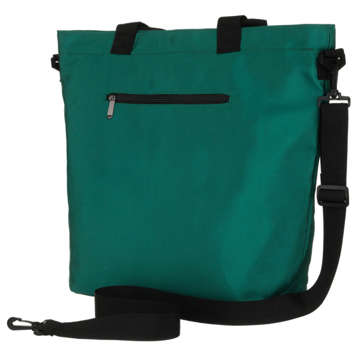 Geantă mare de damă, din poliester, verde închis, cu mânere și curea detașabilă - Peterson PTR-PTN TZ15605D-1006 D. [3]