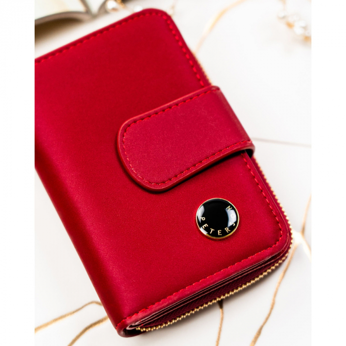 Portofel din piele pentru femei Peterson PTR-PTN PS115-HNL RED [4]