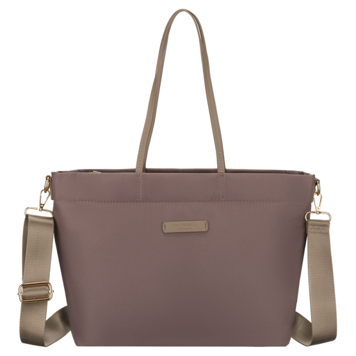 Geantă de damă bej din nylon cu închidere magnetică - Peterson PTR-PTN JN-10-0115 BEIGE [3]