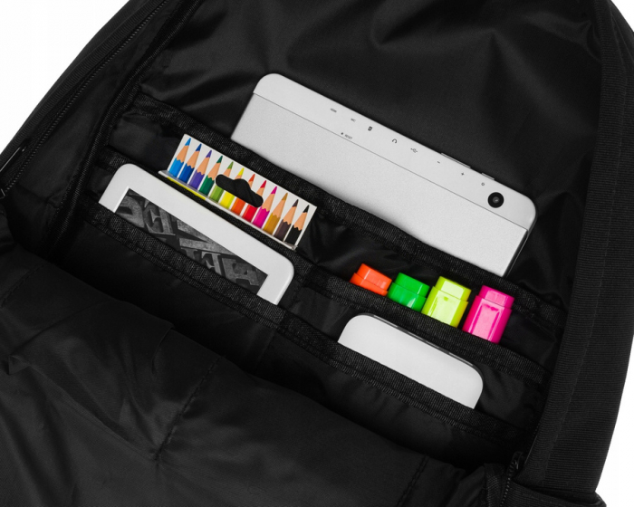 Rucsac sport, încăpător, negru, cu buzunare exterioare - Peterson PTR-PTN 79904-7910 BL [6]