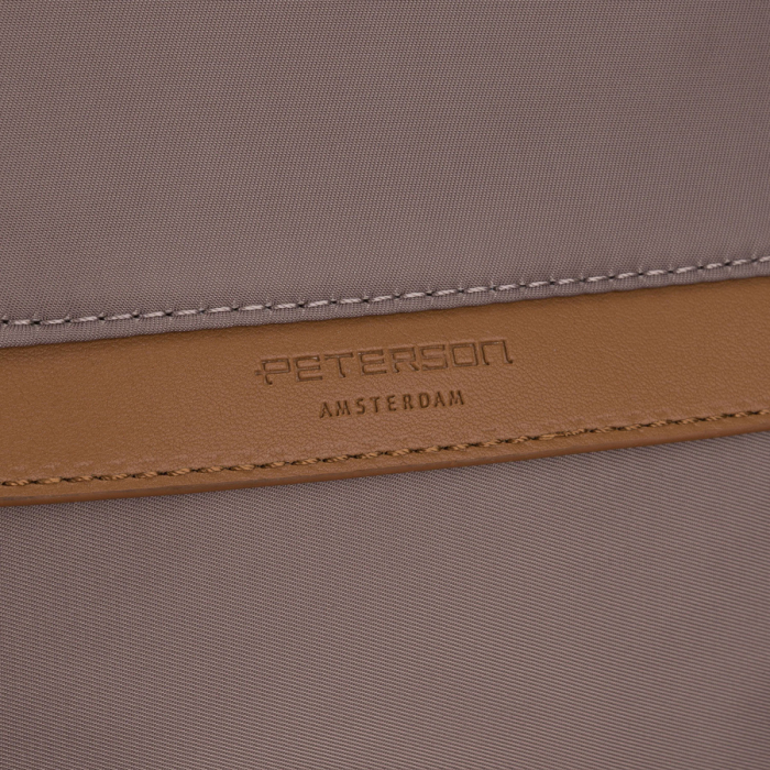 Rucsac urban pentru femei, confecționat din nailon și piele ecologică, de culoare bej PTR-PTN JN-12-0214 BEIGE [12]