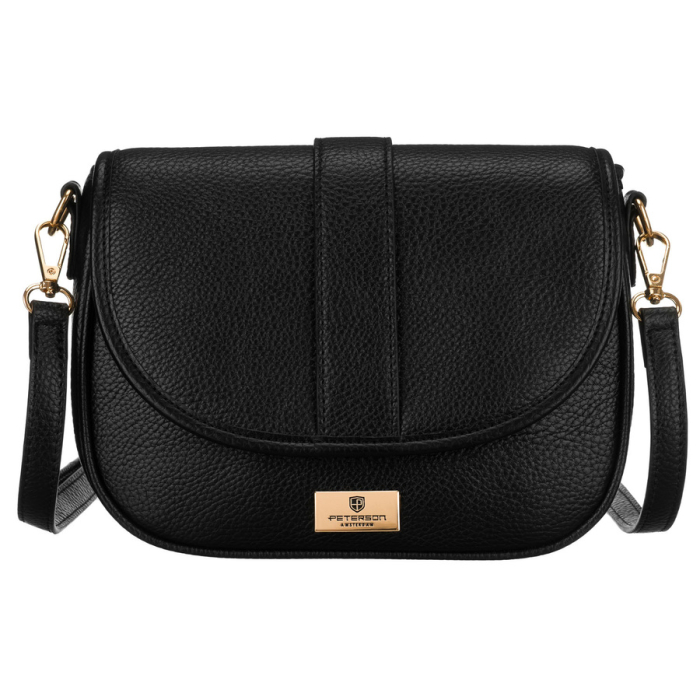 Geantă de umăr mică, neagră, pentru femei, din piele ecologică - Peterson PTN TOR-ALE-23-5135 [2]