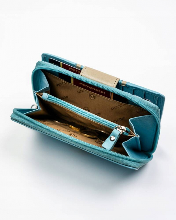 Portofel dama din piele naturala Peterson PTR-PTN KA-28-9696 SKY B [7]