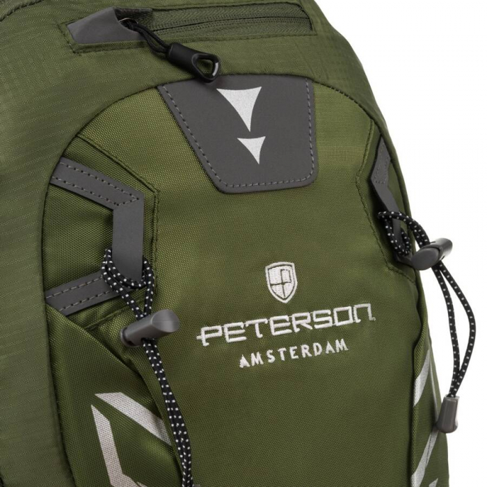 Rucsac de drumeție sport verde aventură cu fluier de salvare - Peterson PTR-PTN JPS-01-8474 GREE [13]