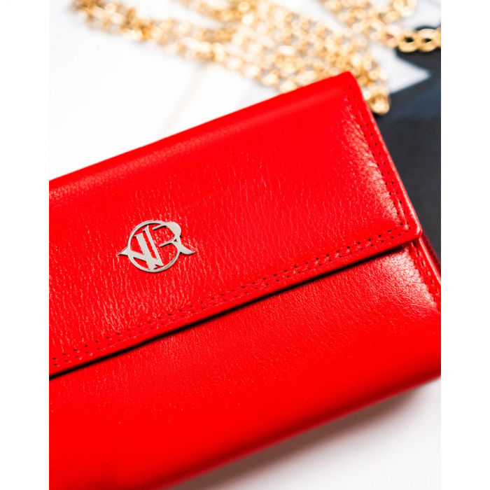 Portofel dama din piele naturala Rovicky PTR-R-D1511-NCD-BL RED [3]