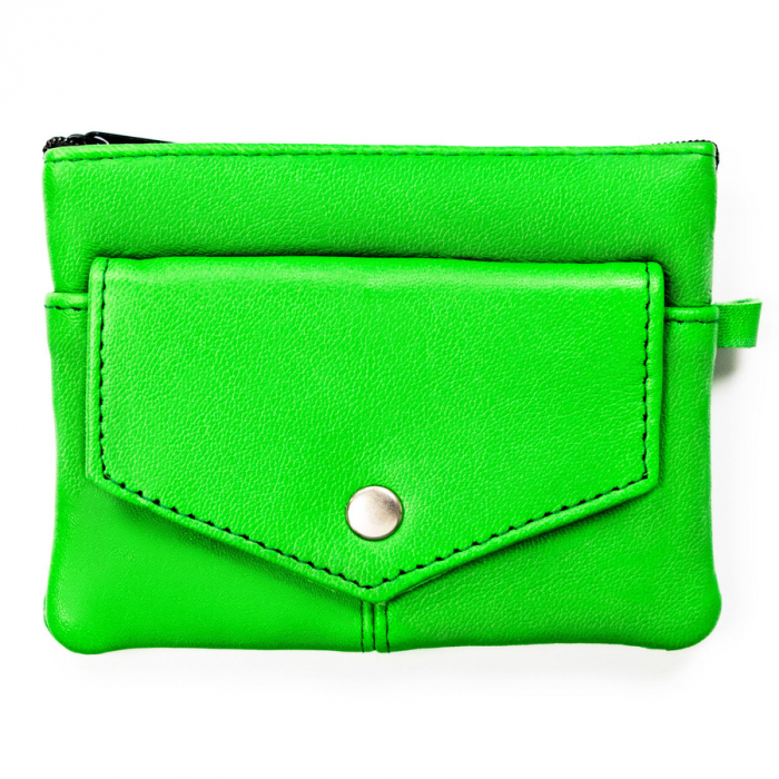 Husa pentru chei din piele naturala de culoare verde PTR-KC-01-PDM L.GREEN [1]