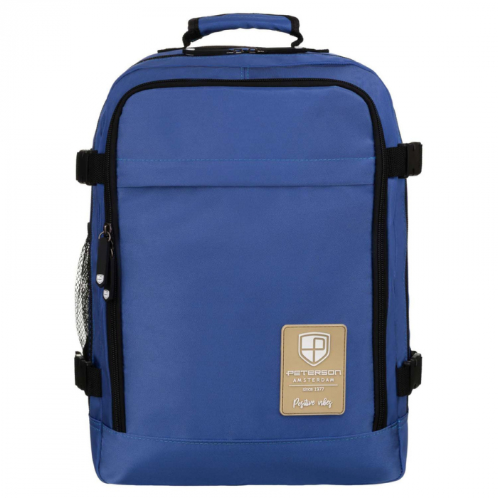 Rucsac de voiaj din poliester impermeabil de culoare albastra cu bretele reglabile - Peterson PTR-PTN APP-6684 BLUE [3]