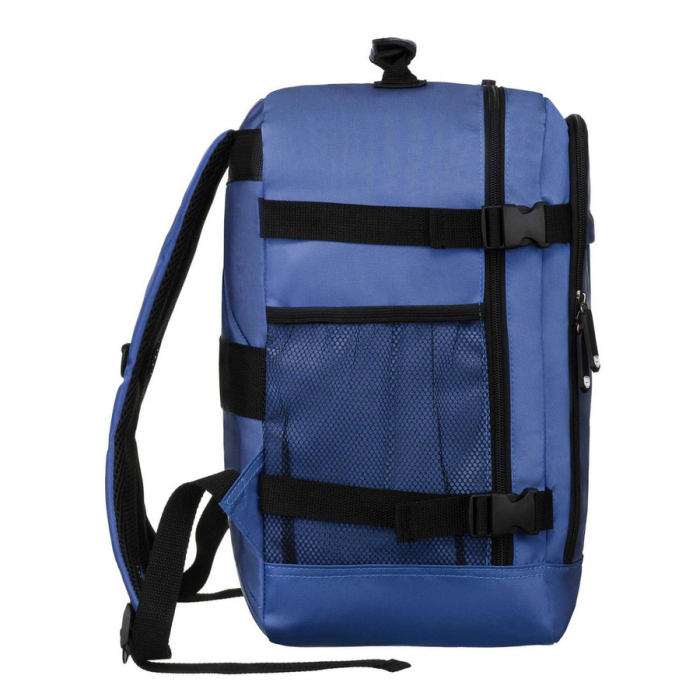 Rucsac de voiaj din poliester impermeabil de culoare albastra cu bretele reglabile - Peterson PTR-PTN APP-6684 BLUE [4]