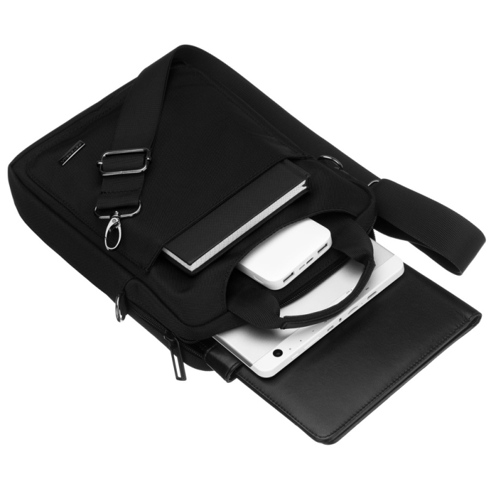 Geantă messenger mică și practică din Cordura neagră, cu închidere cu fermoar - Peterson PTR-PTN-73216-2119 BLACK [11]