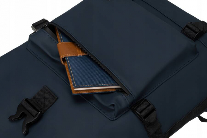 Rucsac urban, spațios, rulant, cu un buzunar exterior cu fermoar - Peterson PTR-PTN NAIROBI-9145 BLU [12]