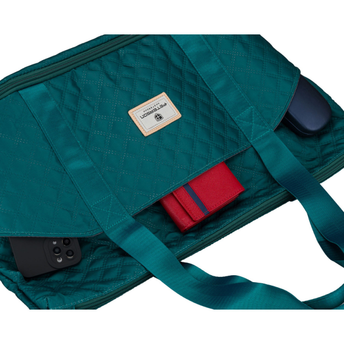 Geantă de antrenament din poliester verde, suspendată pe mânere confortabile - Peterson PTR-PTN PIK-02-8601 TURQ [19]