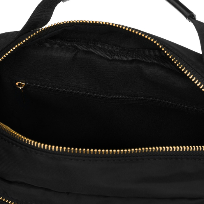 Geantă de damă din nylon negru, cu un singur compartiment, închidere cu fermoar - Peterson PTR-PTN JN-13-0252 BLACK [13]