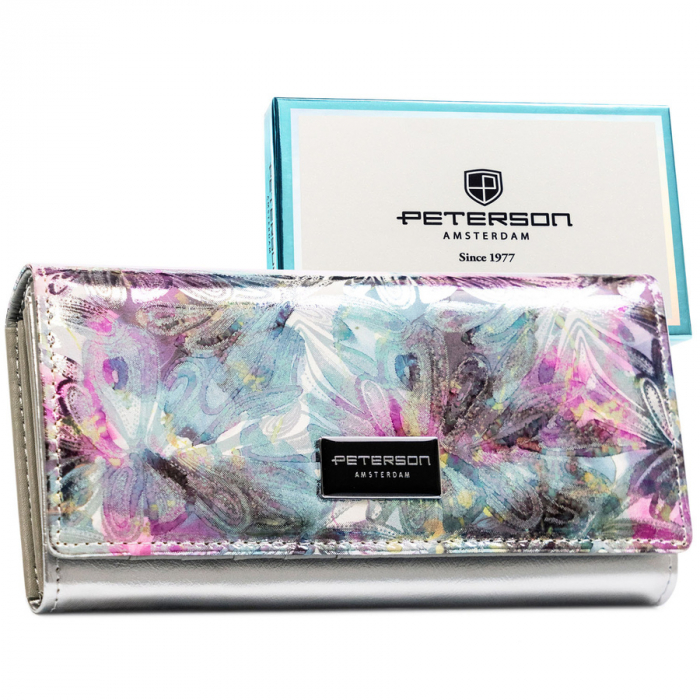 Portofel dama din piele naturala Peterson PTR-PTN PX22-1-NPK PINK [1]