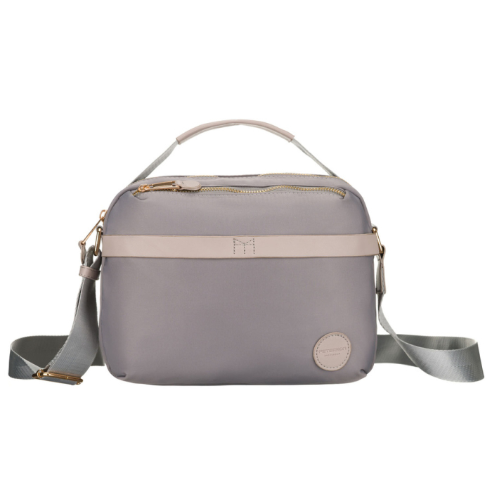Geantă de damă gri din nailon cu închidere cu fermoar - Peterson PTR-PTN JN-13-0269 GRAY [5]