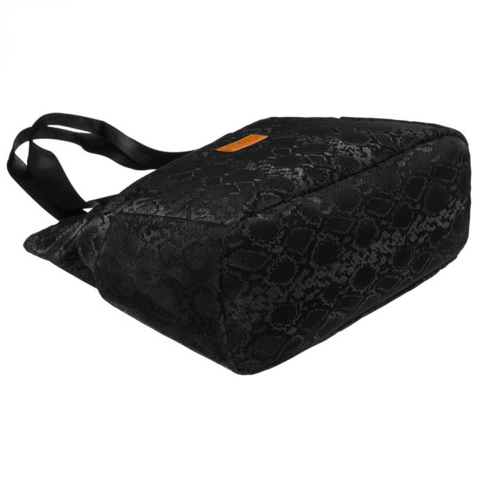 Geantă de damă neagră din poliester cu mânere confortabile - Rovicky PTR-R-TZ-01-2387 BLACK W [9]