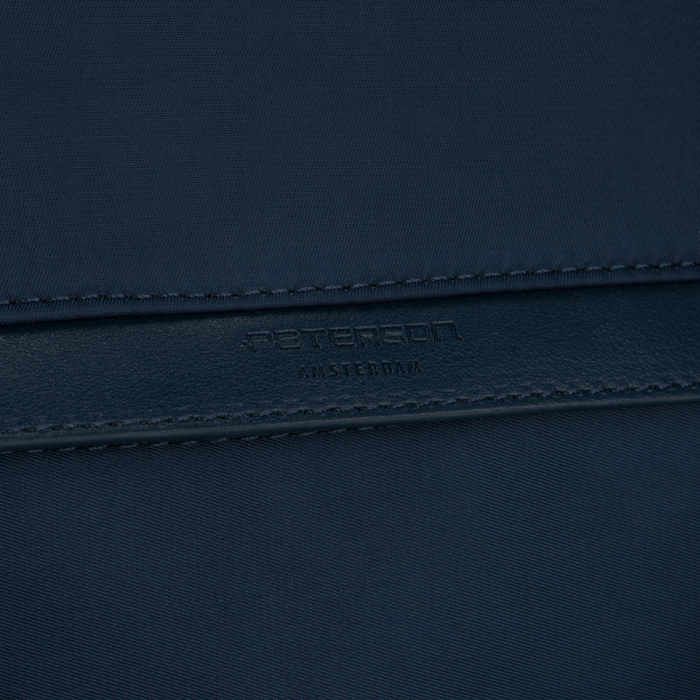 Rucsac de damă din nailon și piele ecologică de culoare bleumarin, cu închidere cu fermoar - Peterson PTR-PTN JN-12-0207 NAVY [11]