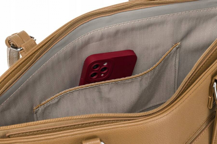 Geantă shopper damă din piele ecologică cu o posetă suplimentară - Rovicky PTR-R-072-01-0287 BEI [6]