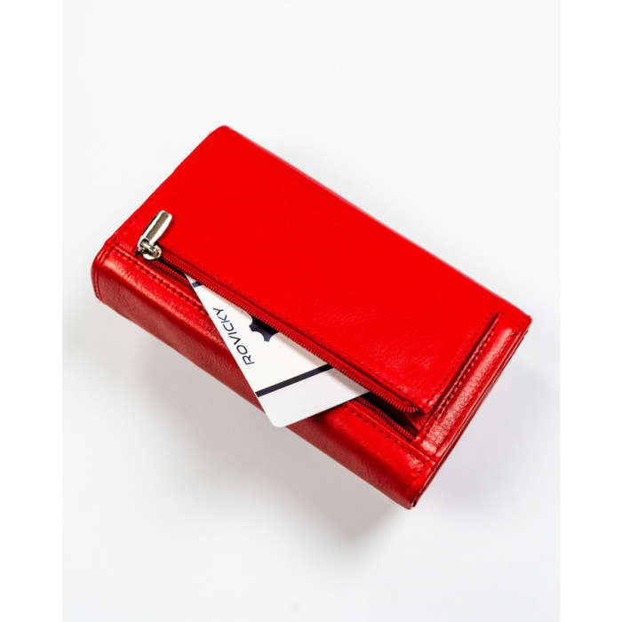 Portofel dama din piele naturala Rovicky PTR-R-D1512-NCD-BL RED [4]