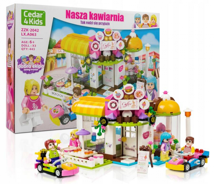 Set de blocuri Cafeneaua noastră - Cedar4Kids PTR-ZZK-2042-LX.A063 MIX [1]