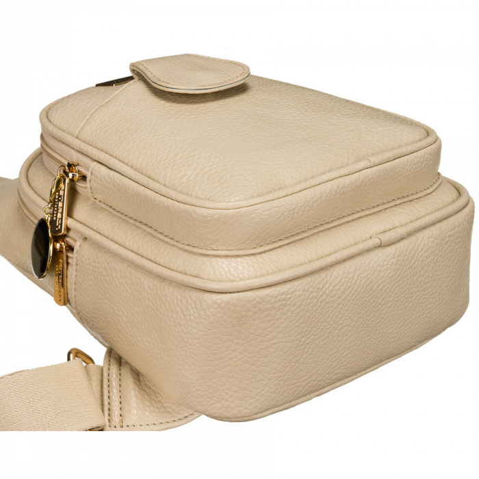 Geantă crossbody bej pentru femei, la modă și funcțională, confecționată din piele ecologică Peterson PTR-PTN SSY-1-F19 D.BEIG [5]