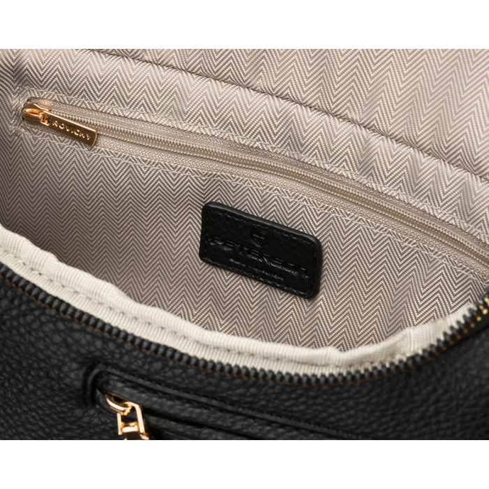 Geantă elegantă de damă din piele ecologică de culoare neagră - Peterson PTR-PTN MIS-04-3612 BLAC [6]